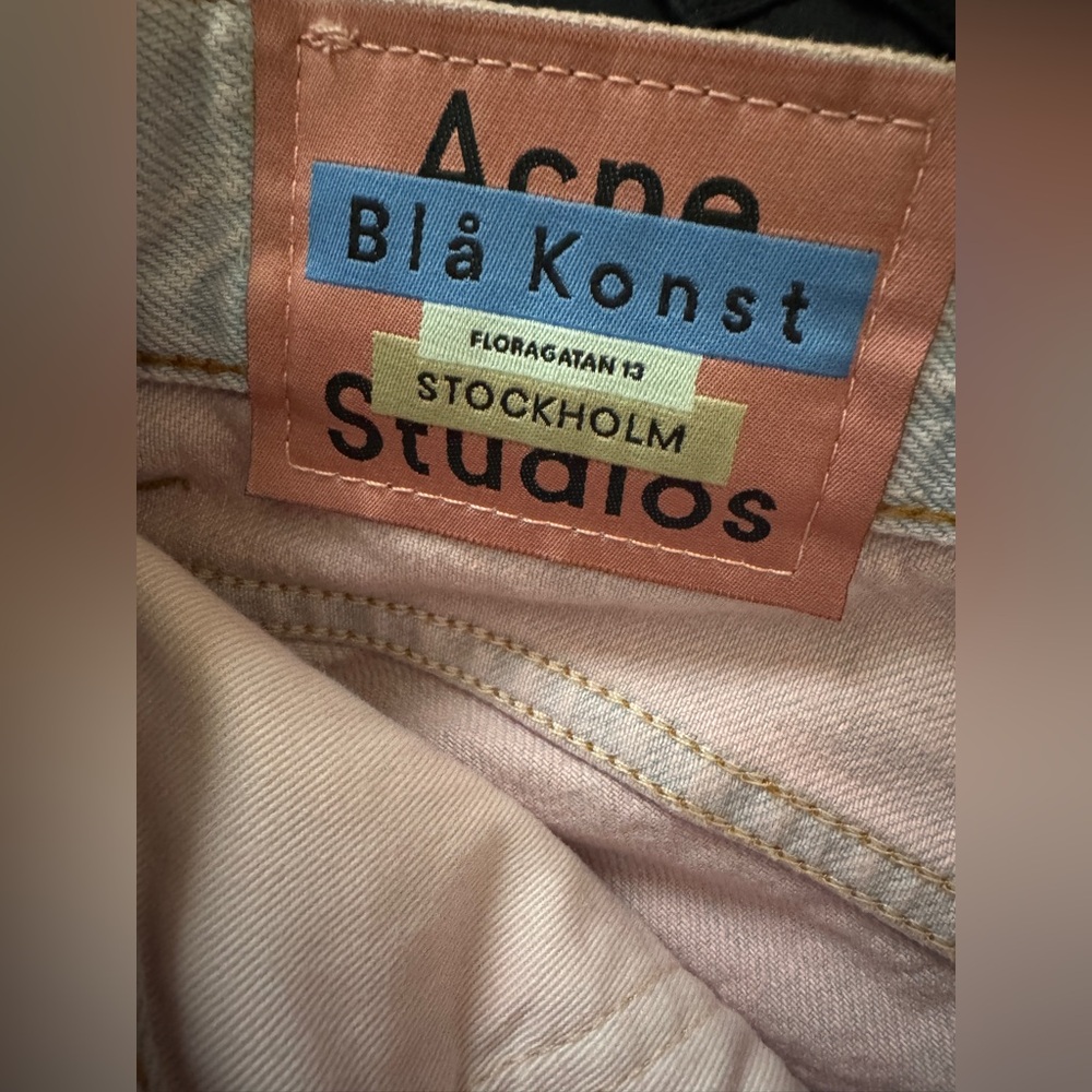 Acne Studios high rise Pink Washed Jeans - Picture 7 of 12